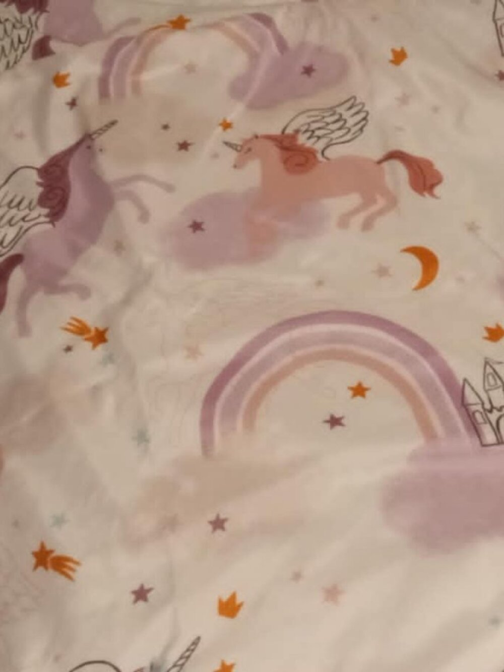 the big one oeko-tek unicorns and castles twin comforter & pillowcase